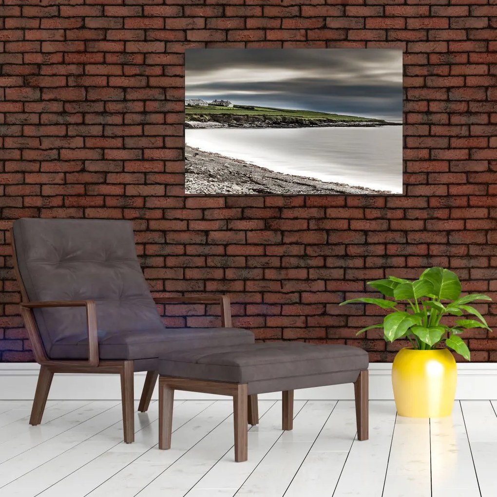 Tablou cu lac în amurg (90x60 cm)