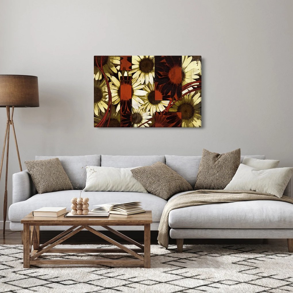 Tablou cu flori (90x60 cm)