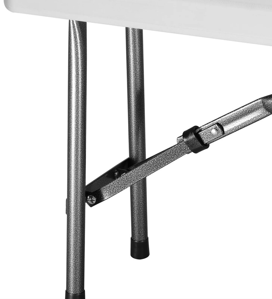 Deuba Set 2 banci rabatabile 180 cm - alb