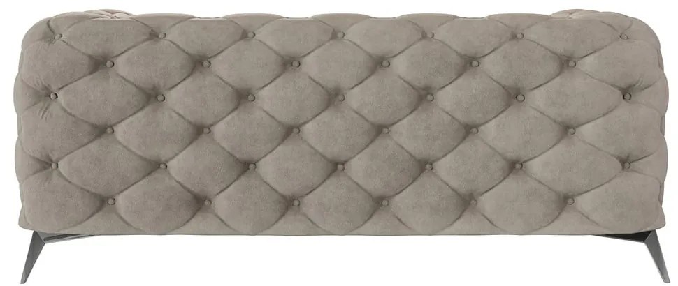 Canapea grej cu tapițerie din catifea 185 cm Chelsea – Ropez