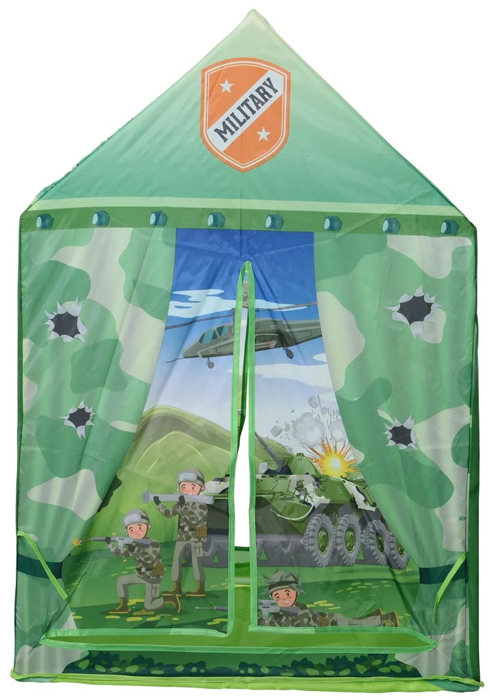 Cort de Joaca pentru Copii 3+ Ani pentru Intern si Extern Verde 93x69x103cm HOMCOM | Aosom RO