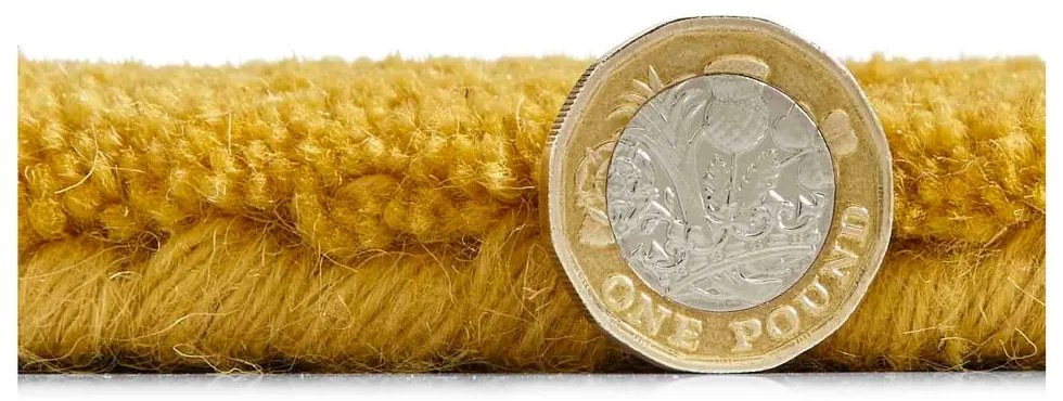 Covor din lână Think Rugs Kasbah, 120 x 170 cm, galben muștar