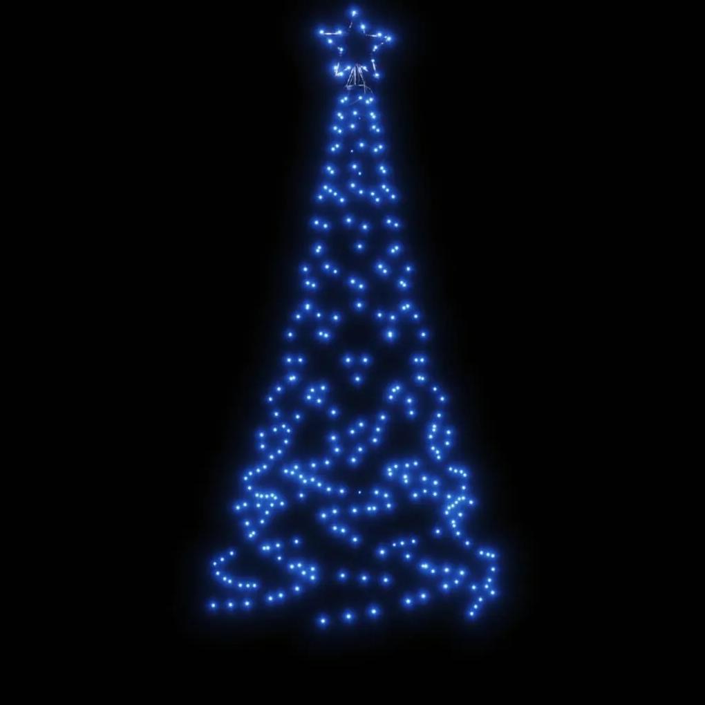 Brad de Craciun, 200 LED-uri albastre, cu tarus, 180 cm 1, Albastru, 180 x 70 cm, Becuri LED in forma zigzag