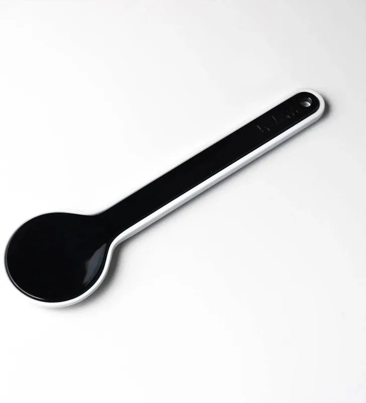 Set 2 tacamuri servire salata Trebonn 1524140, 27,5 cm, Melamina, Alb/Negru