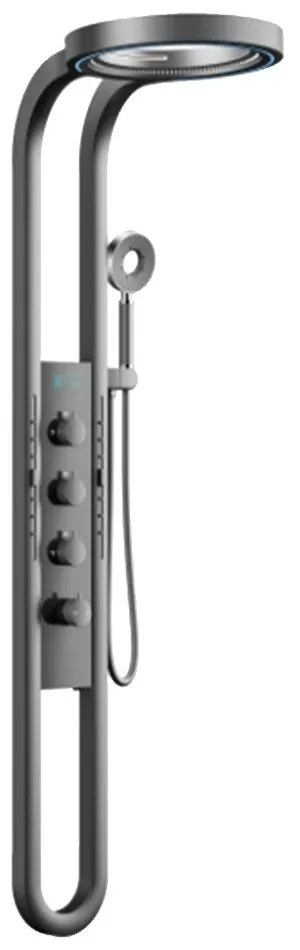 Panou de duș cu hidromasaj Aquajet gri