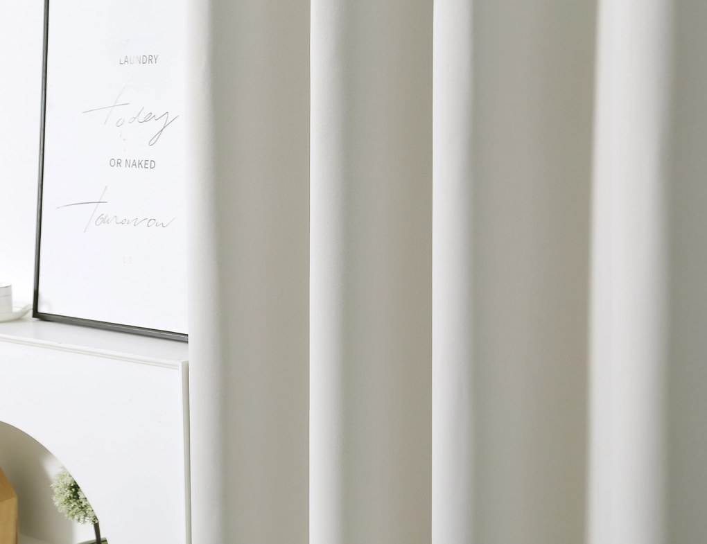 Perdea alb-crem OXFORD 140x250 cm Agatat: Inele metalice