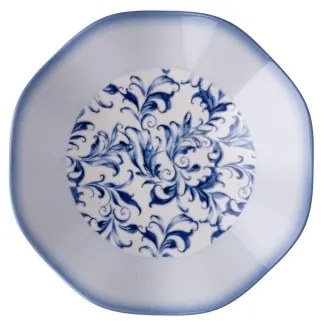 Set veselă, 24 piese, porțelan, albastru