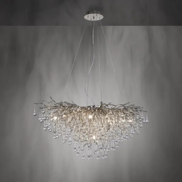 Lustră pe cablu ICICLE 10xG9/40W/230V Paul Neuhaus 2192-55