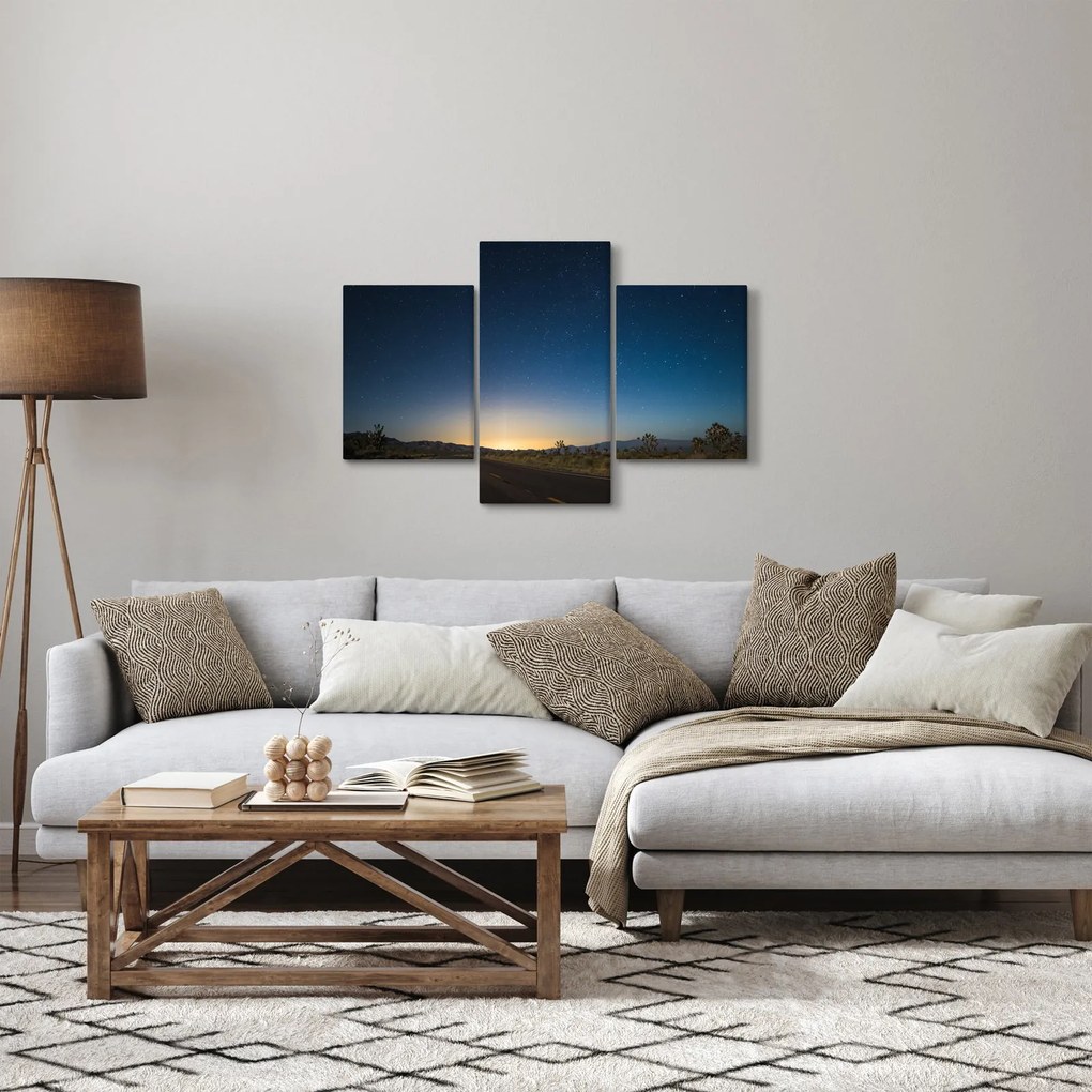 Tablou - Cer de noapte deasupra drumului (90x60 cm)