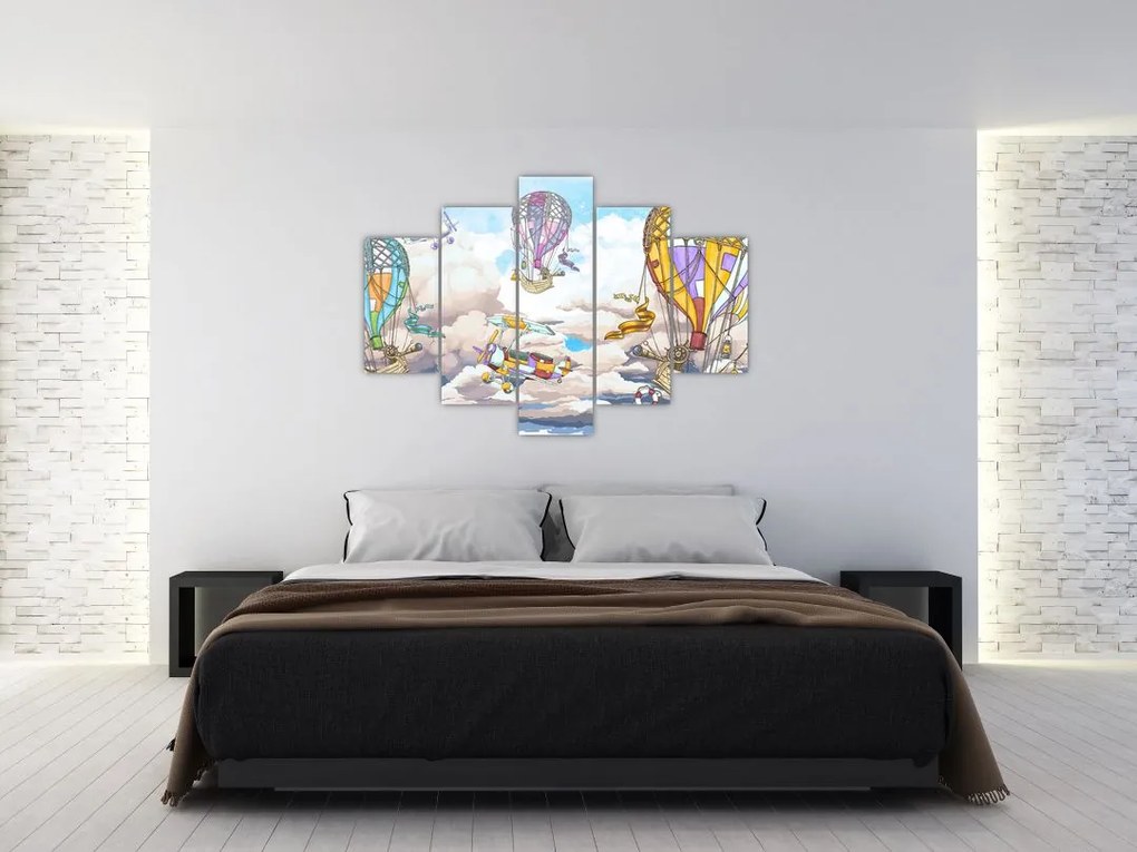 Tablou - Expediție în nori (150x105 cm)