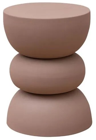 Masuta laterala, din metal, powder pink Forms