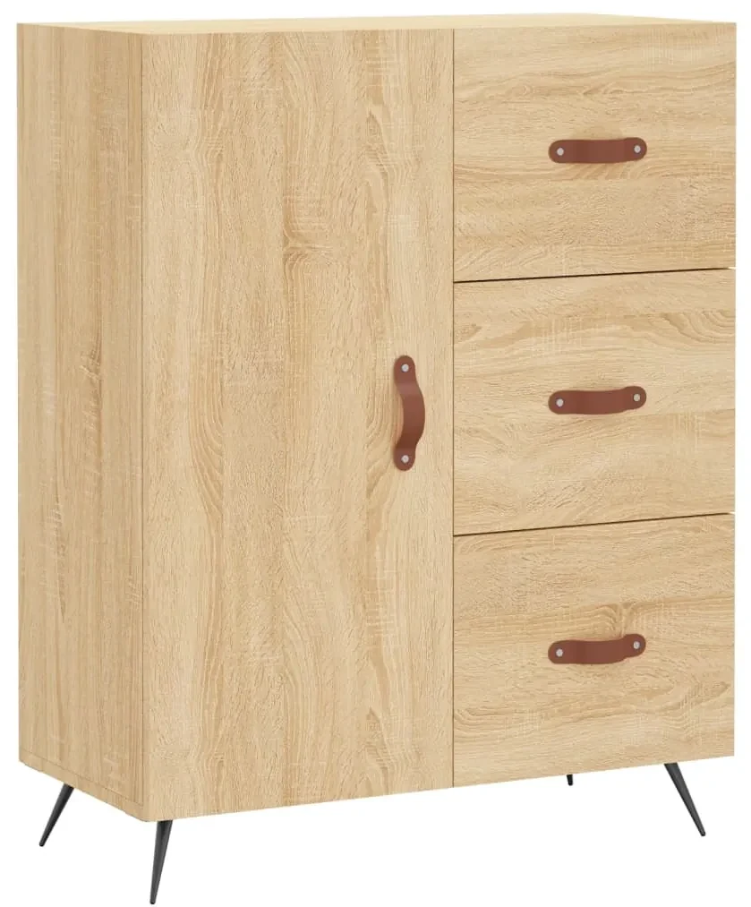 827887 vidaXL Servantă, stejar sonoma, 69,5x34x90 cm, lemn compozit