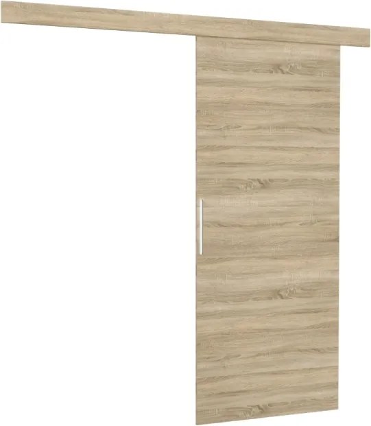 Usa glisanta Daan, ADRK Furniture (Latime: 96 cm, Culoare: Ciocolata)