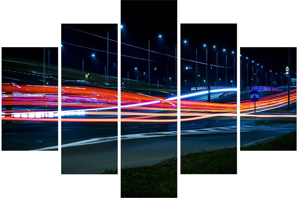 Tabloul orașului nocturn (150x105 cm)