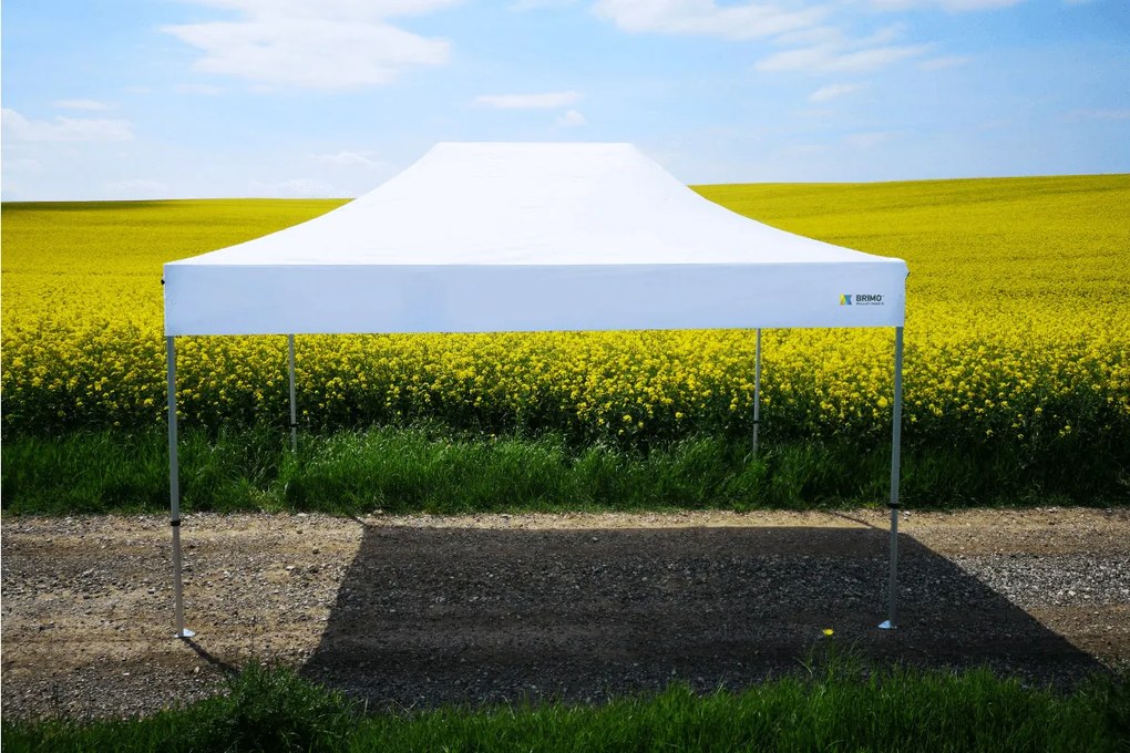 Cort publicitar 4x6 m Premium (Aluminiu) cu 3 pereți – de montare rapidă - cu 3 pereți - Portocaliu