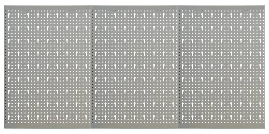 vidaXL Panouri pentru scule de perete, 3 buc., 40 x 58 cm, oțel