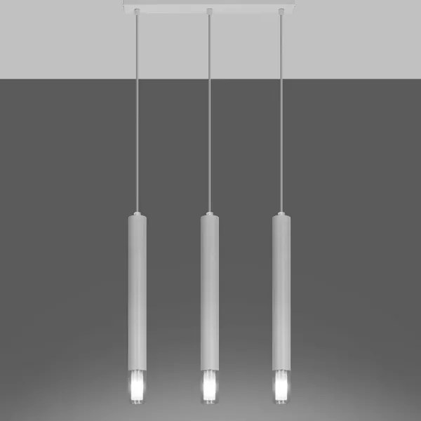 Lustră pe cablu VIZIER 3xG9/40W/230V albă Sollux SL.0959