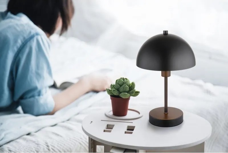 Veioza/Lampa de masa moderna ATOMA I negru