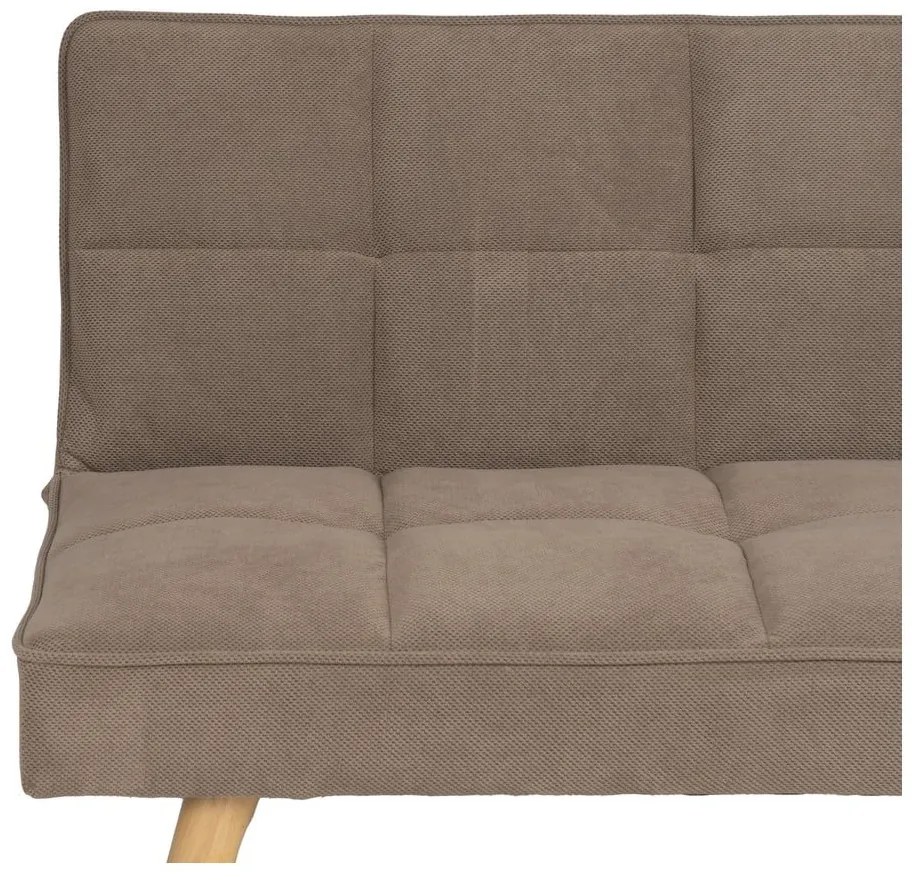 Canapea bej extensibilă cu tapițerie din chenille 175 cm – Ixia