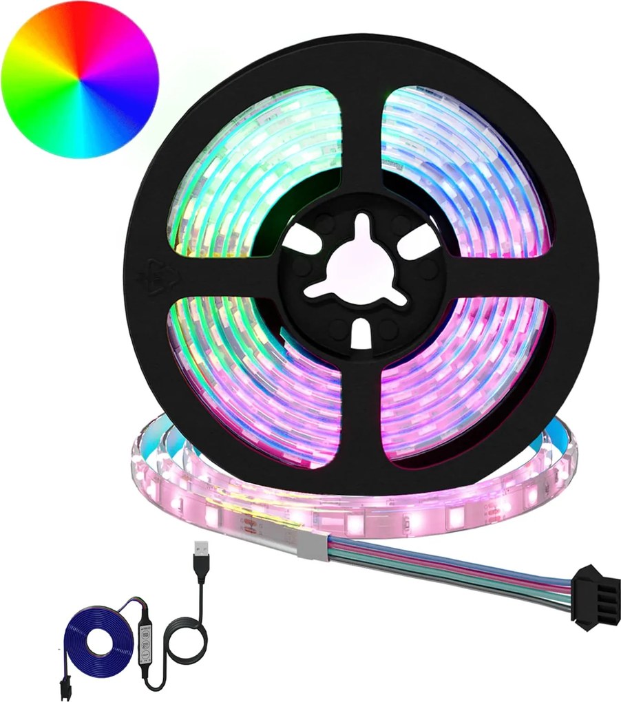 vidaXL Bandă LED 12 pcs Negru și transparent 1700 mm Cupru și Plastic