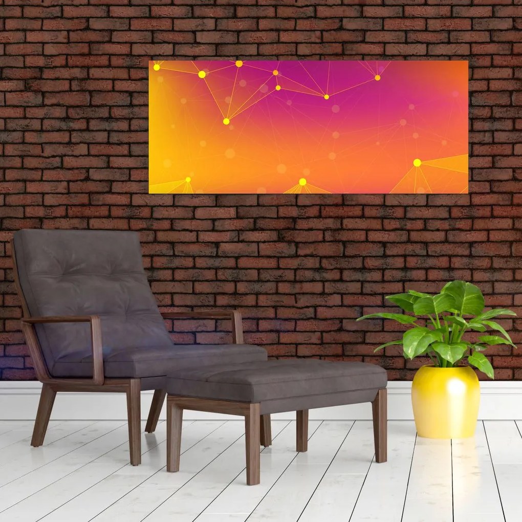 Tabloul modern colorat (120x50 cm)
