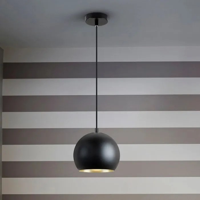 Pendul din metal negru cu auriu Olena 18cm