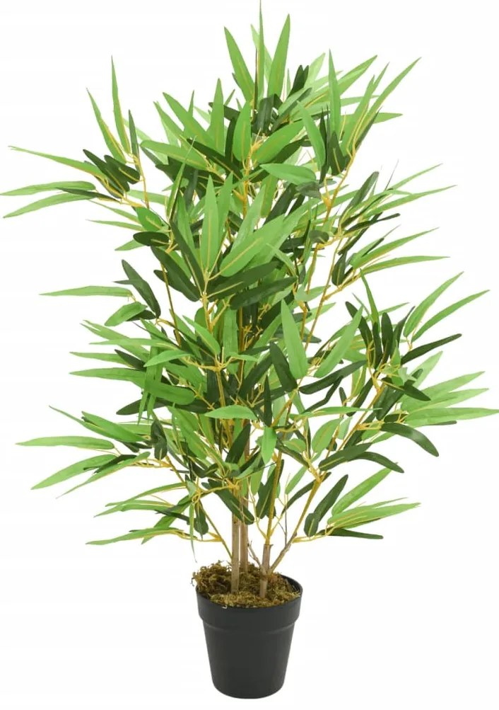 vidaXL Arbore din bambus artificial 368 de frunze 80 cm verde