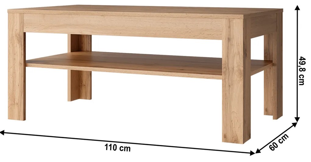 MORATIZ coffee table, wotan oak