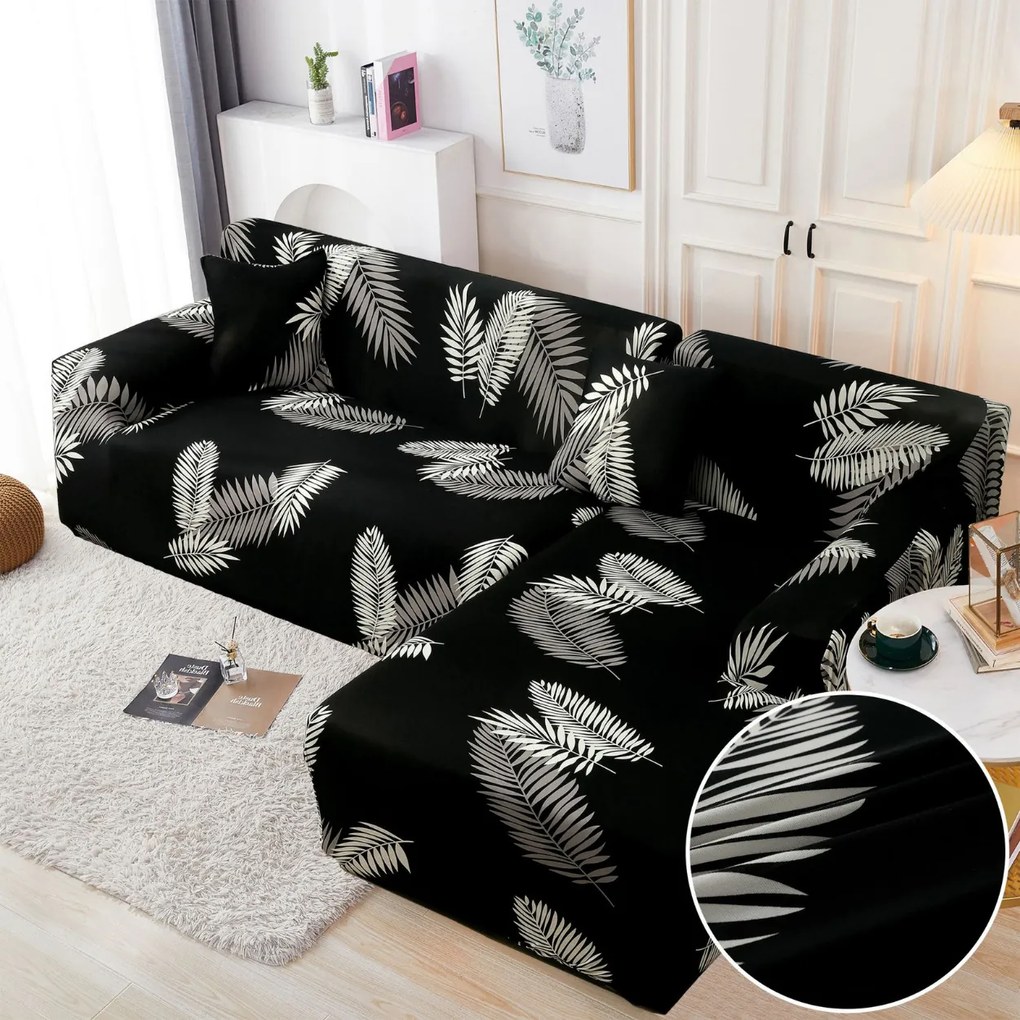 Set huse elastice pentru coltar, negru, HEJ-48