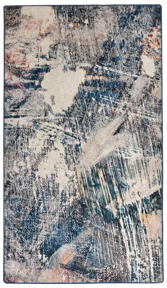 Covor Living / Dormitor Adel, 80x150 cm, Catifea / Poliester, Multicolor