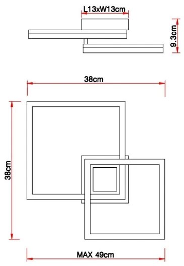 Plafonieră LED BEATRIX LED/18W/230V Globo 67297D2