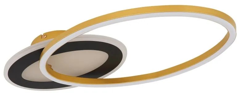 Plafoniera LED design modern Silla I negru mat, auriu 24W