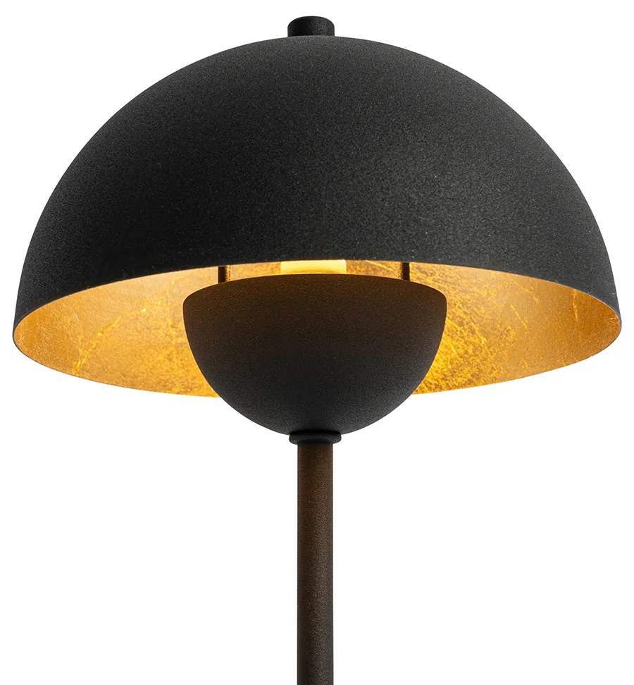 Lampa de masa retro neagra cu auriu - Magnax Mini