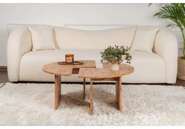 Măsuță de cafea LUVIA din lemn de pin