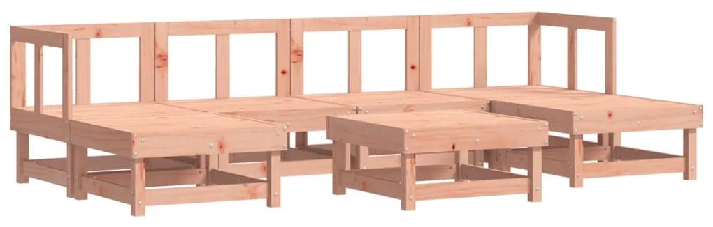 3186352 vidaXL Set mobilier de grădină, 7 piese, lemn masiv douglas