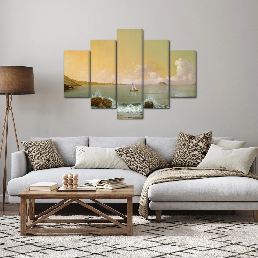 Tablou - Martin Johnson Heade, Rio de Janeiro Bay, reproducere (150x105 cm)