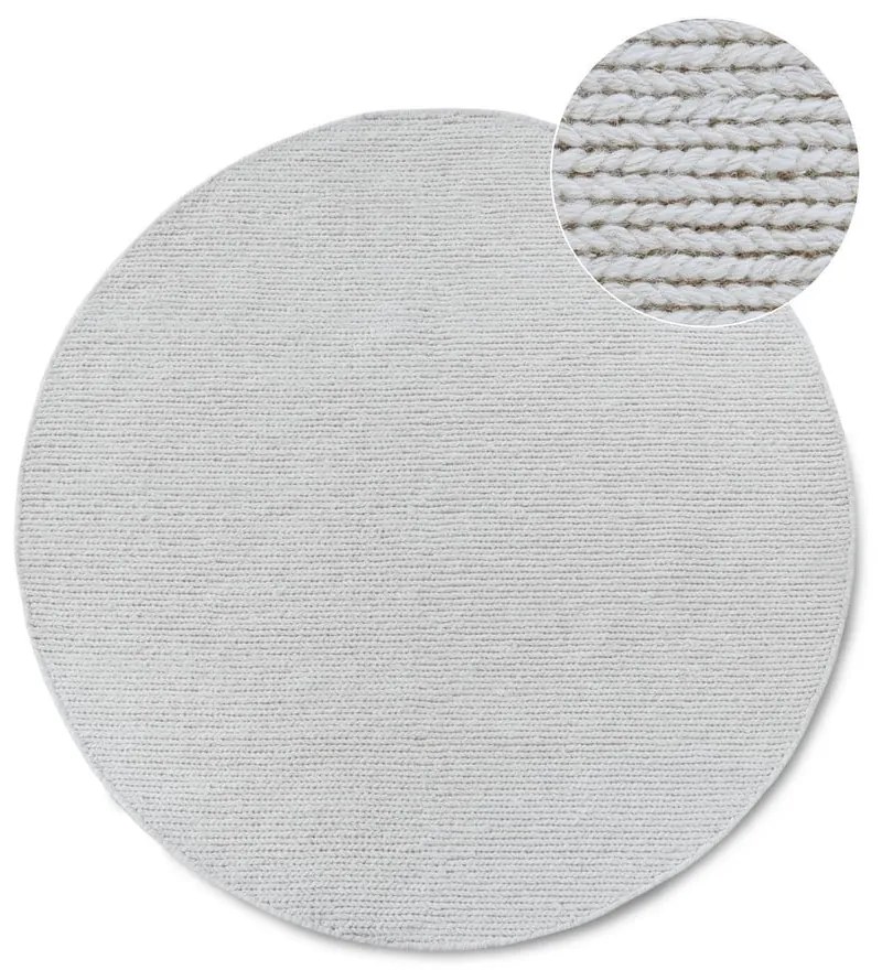 Covor alb țesut manual rotund din lână ø 200 cm Francois – Villeroy&amp;Boch