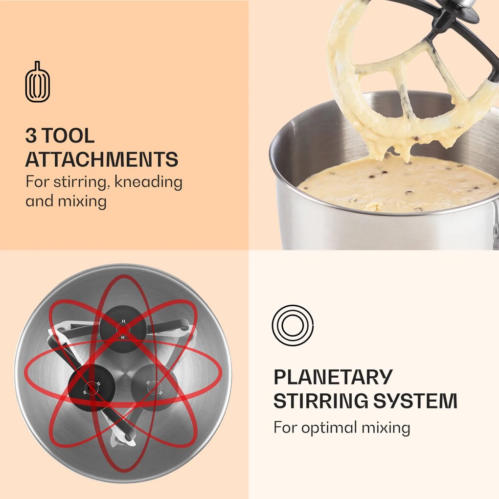 Klarstein Bella, robot de bucătărie, 1800 W, 5,2l