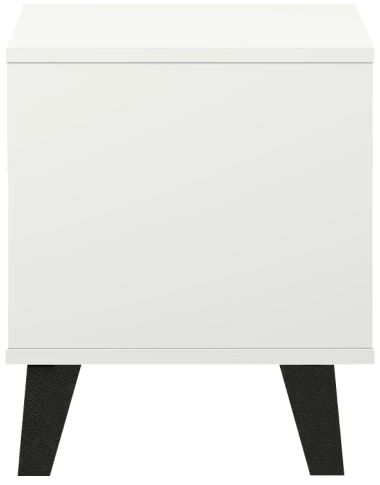 Noptieră BOGAN 1S, albă