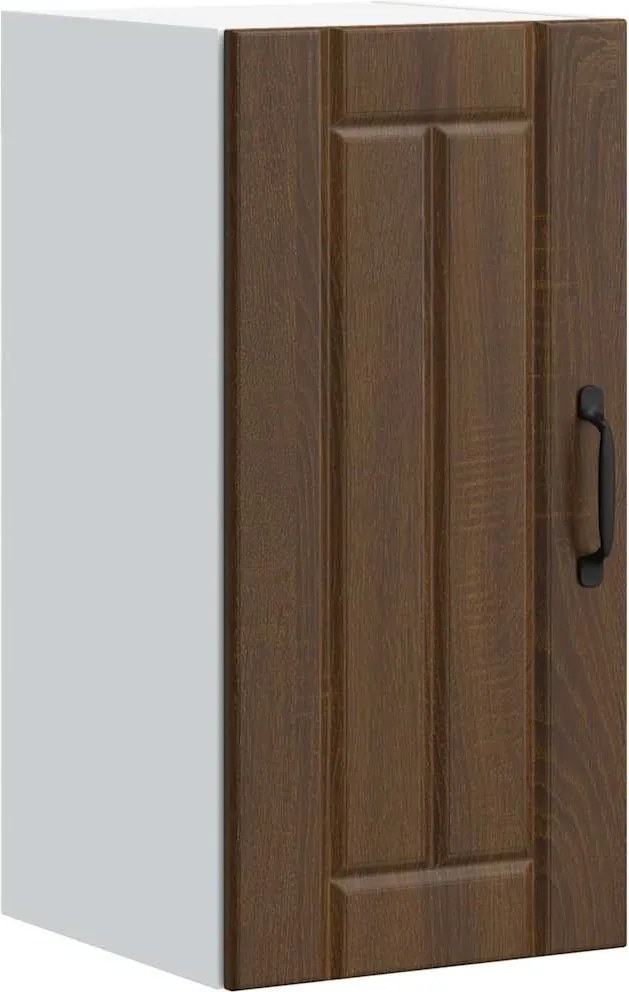 vidaXL Dulap de bucătărie "Lucca" din lemn de stejar maro