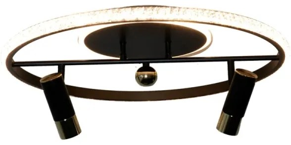 Plafonieră LED dimabilă LED/60W/230V 3000-6500K negru + telecomandă