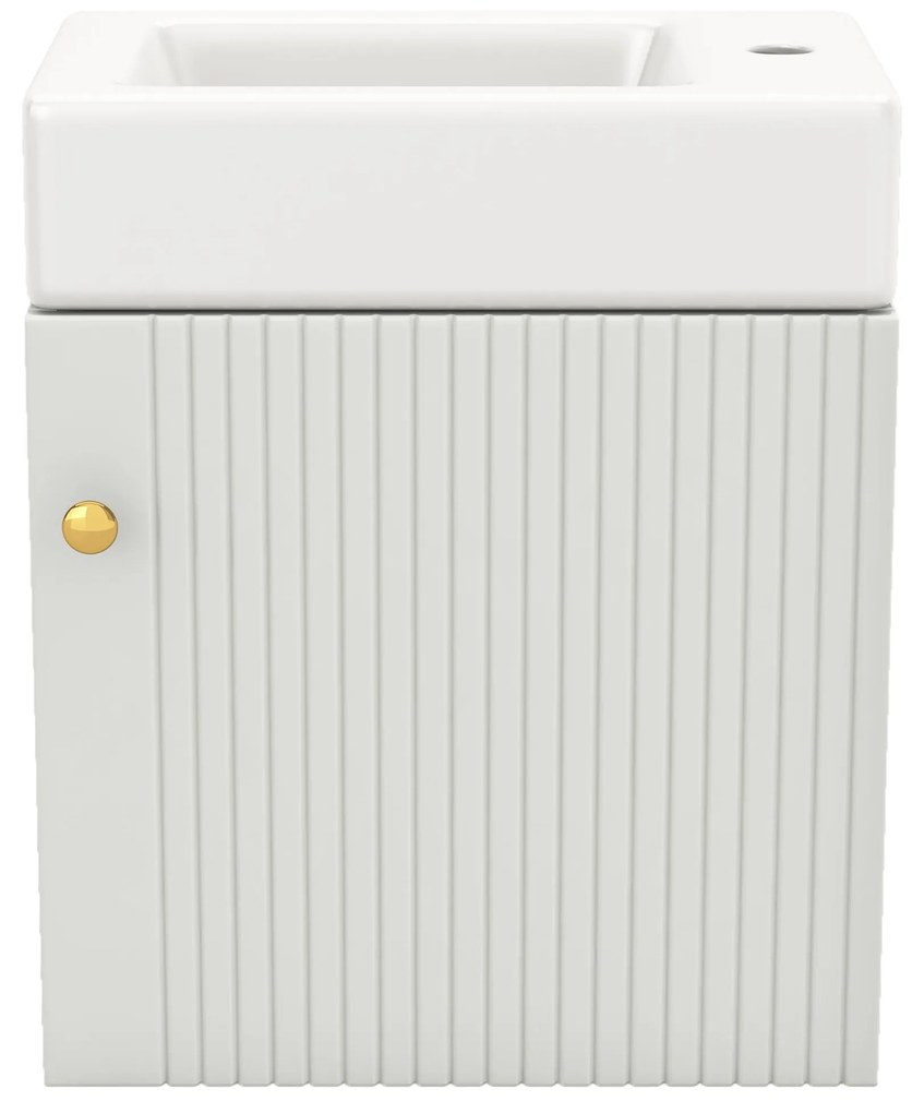 Mobilă de baie cu lavoar și dulap sub lavoar, Alb | Aosom Romania