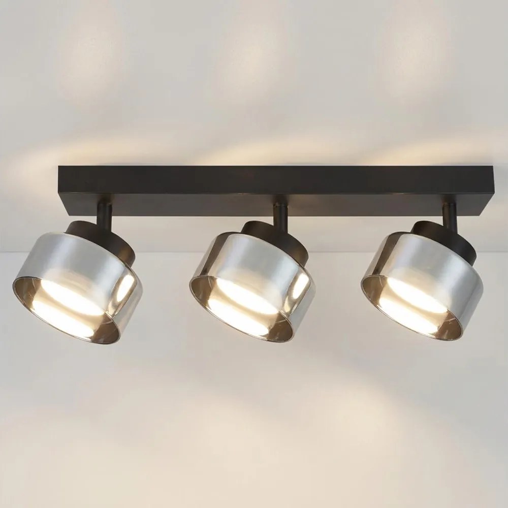 Brilagi - Spot AURA LUX 3xGX53/30W/230V negru/fumuriu
