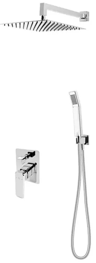 Sistem de dus incastrat FDesign Brina finisaj crom lucios