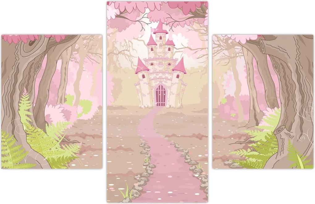 Tablou - Călătorie în regatul roz (90x60 cm)