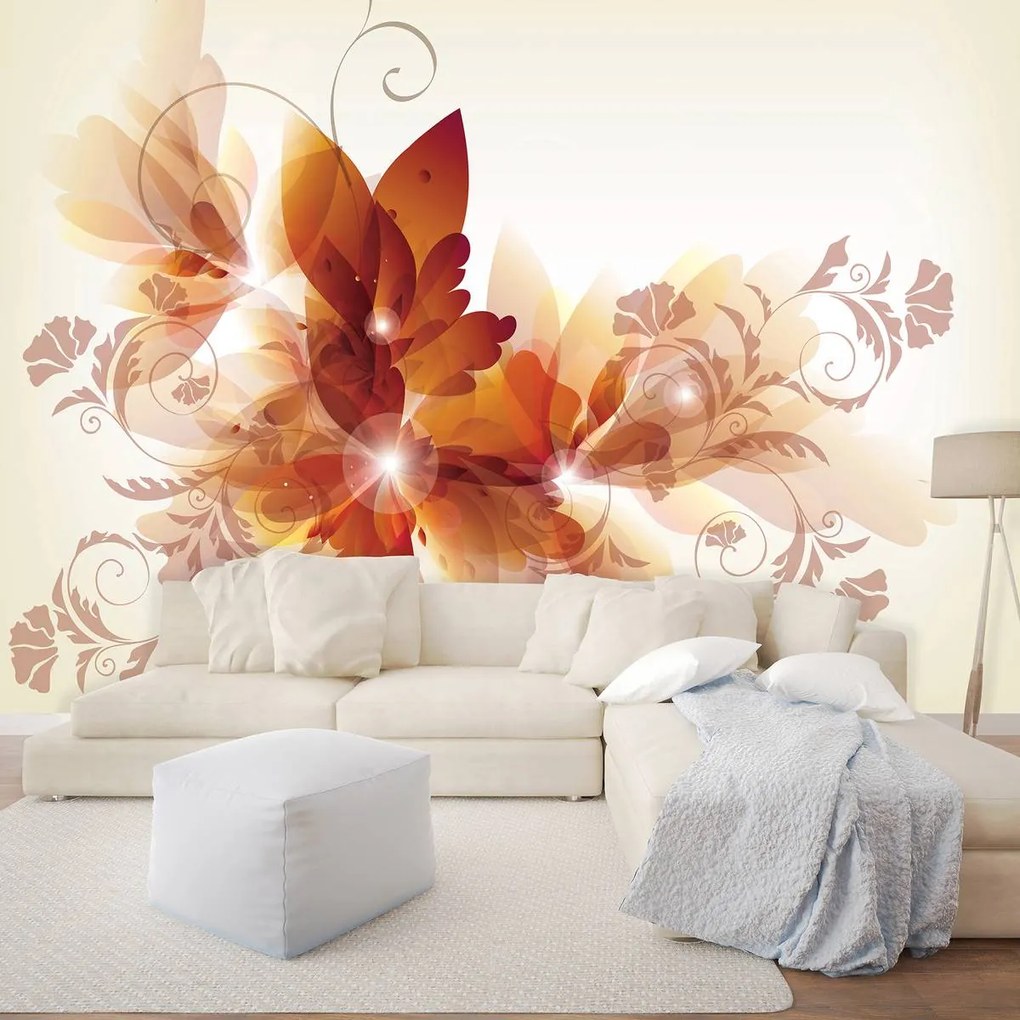 Fototapet - Arta din flori - abstact (152,5x104 cm)