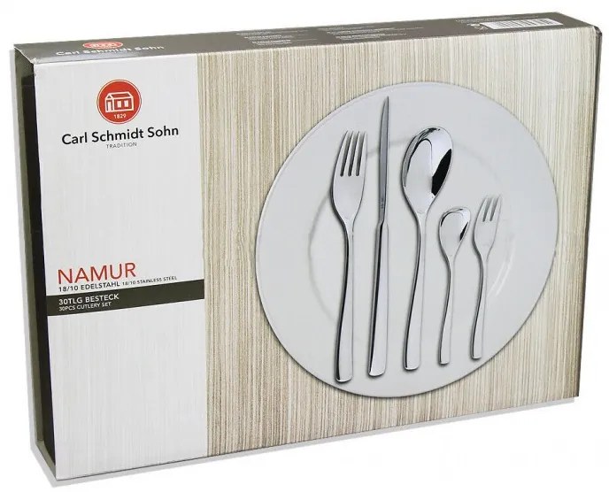 Set de tacamuri inox 18 10 30 piese, 6 persoane, Namur Carl Schmidt Sohn 043254