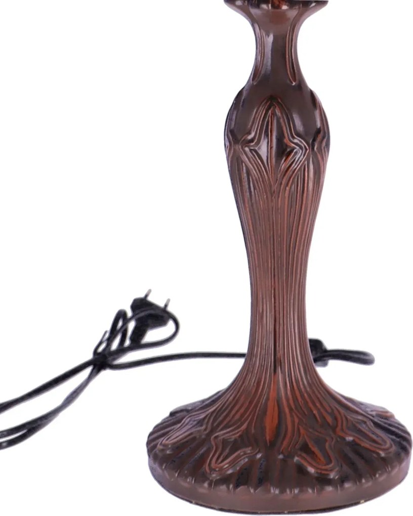 Lampa de masa Tiffany Green h 62 cm, abajur 40 cm