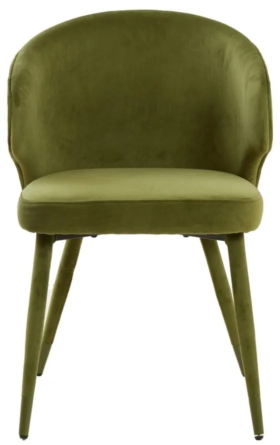 Set de scaune de sufragerie verde 2 buc. tapițat Kosaka – Light &amp; Living