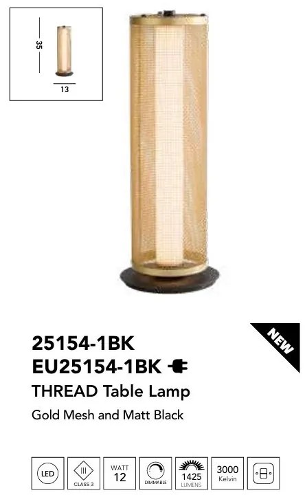 Veioza, Lampa de masa moderna LED Thread